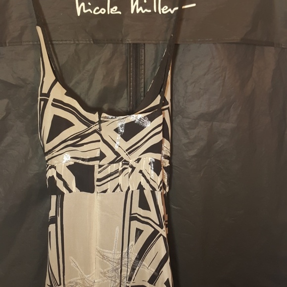 NWOT Nicole Miller 100% Silk Gown/Maxi - Picture 7 of 8