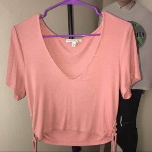 Express // Side Lace Crop Top