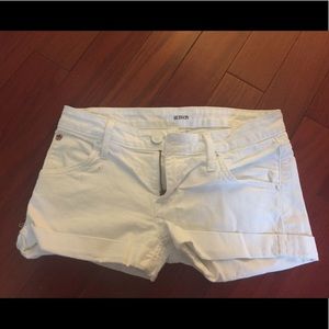 HUDSON white jean shorts!