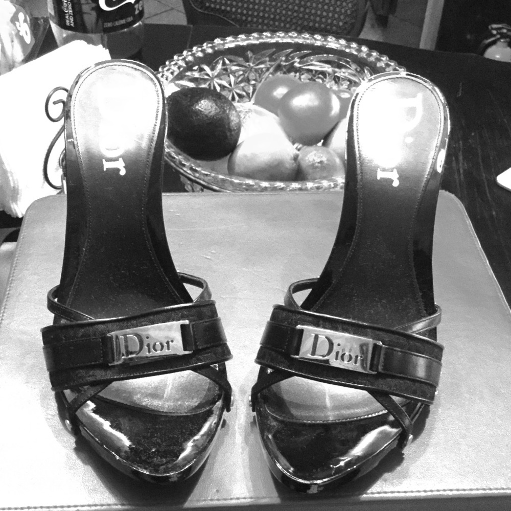 Dior vintage clog heals