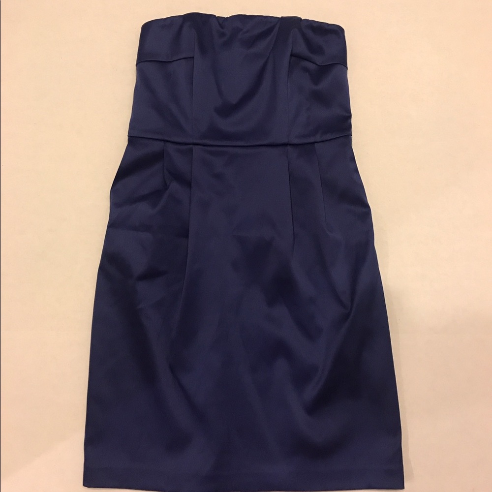 Express Design Studio Strapless Satin Party Dress