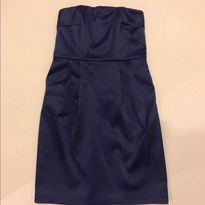 Express Design Studio Strapless Satin Party Dress