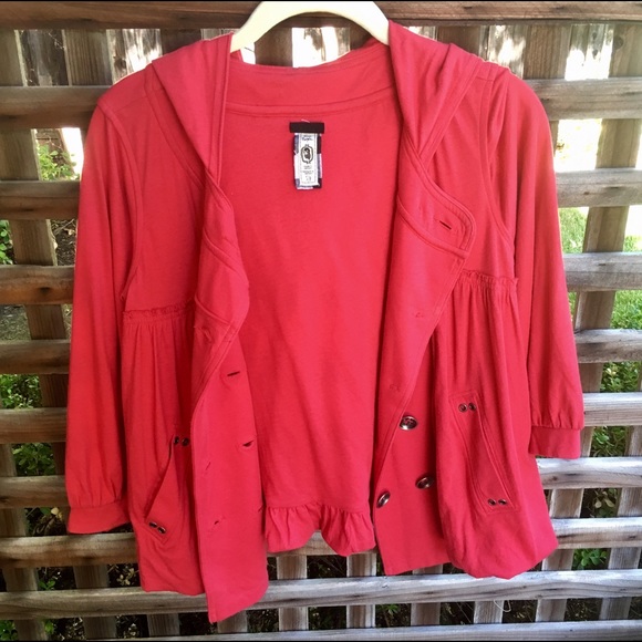 Free People red jacket - Picture 3 of 5