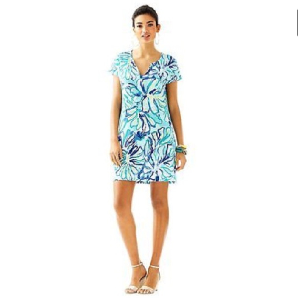 ❤️SOLD❤️ Lilly Pulitzer Pool Blue Stay Cool Dress - Picture 2 of 5