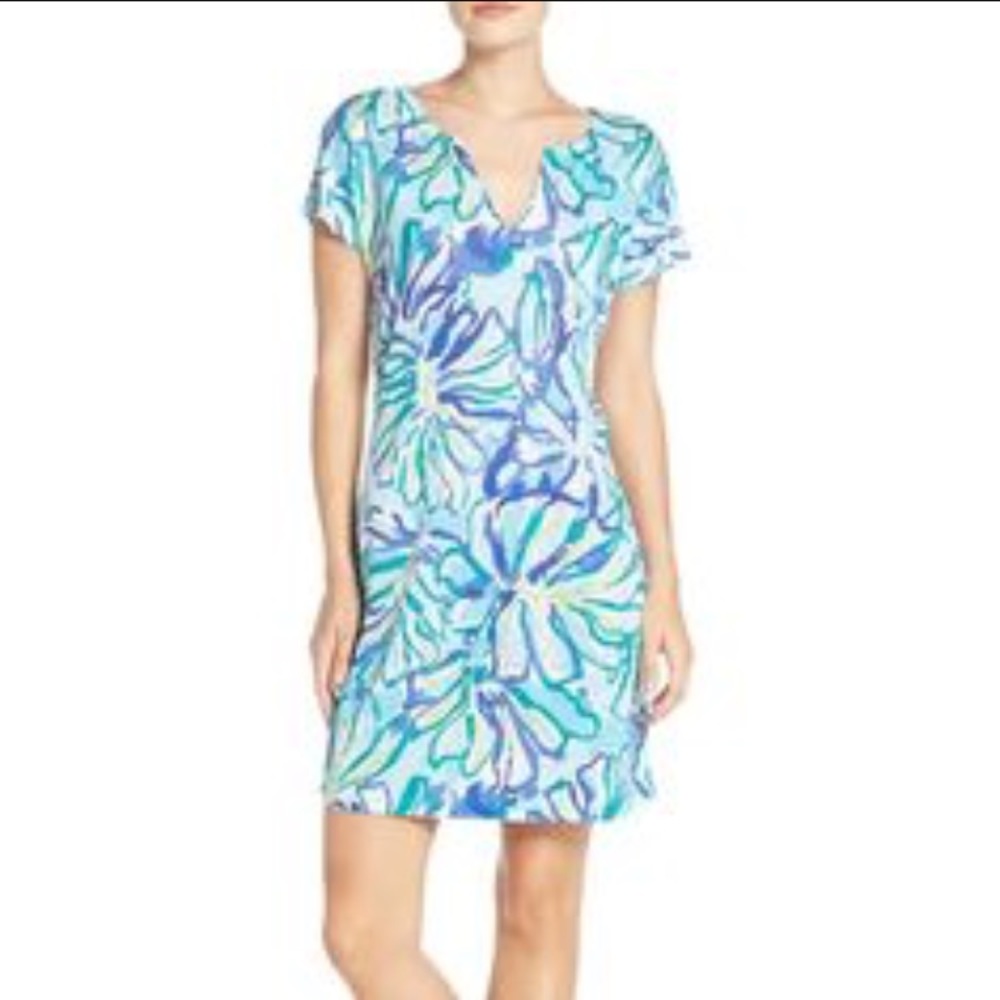 ❤️SOLD❤️ Lilly Pulitzer Pool Blue Stay Cool Dress - Picture 1 of 5