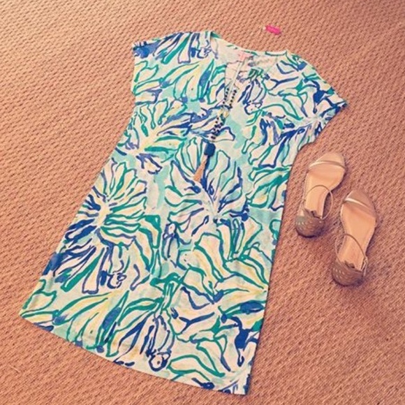 ❤️SOLD❤️ Lilly Pulitzer Pool Blue Stay Cool Dress - Picture 5 of 5