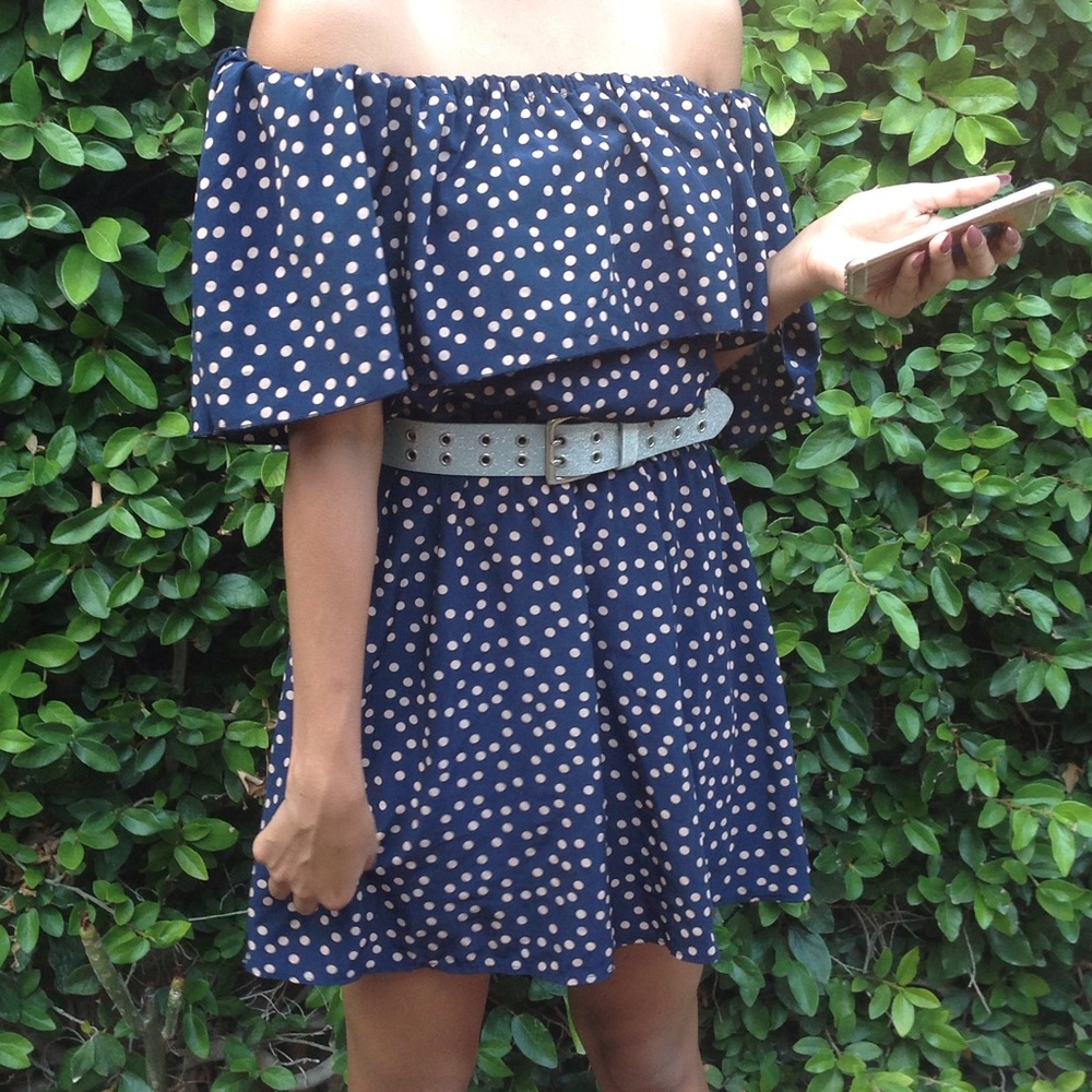 🔴Cute summer cold shoulder mini dress small🔴