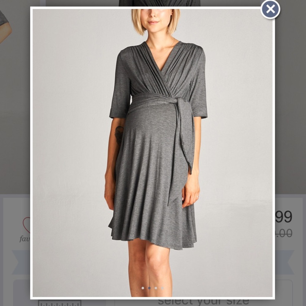 Maternity gray size small dress