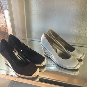 Espadrilles wedges. 2 pairs for only $9