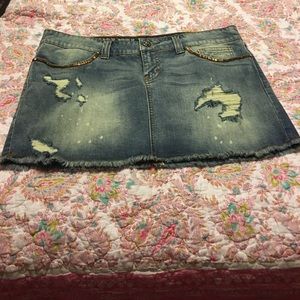 Bnwt Harley Davidson jean skirt.
