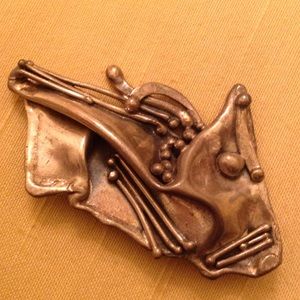 Sterling silver handmade artisan pin