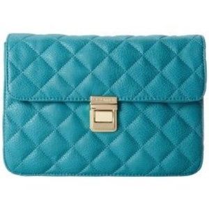 BCBG Quilted Leather clutch