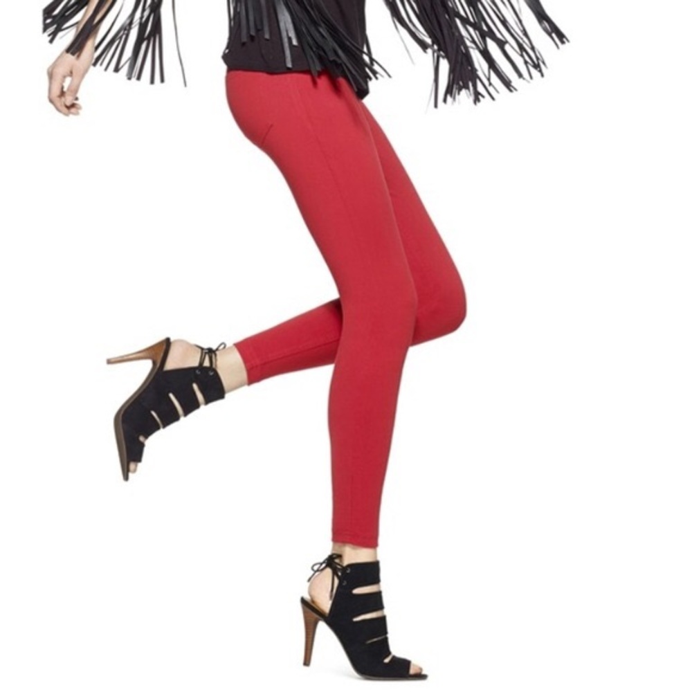 🌹Red Hue Ankle Cropped Jeggings