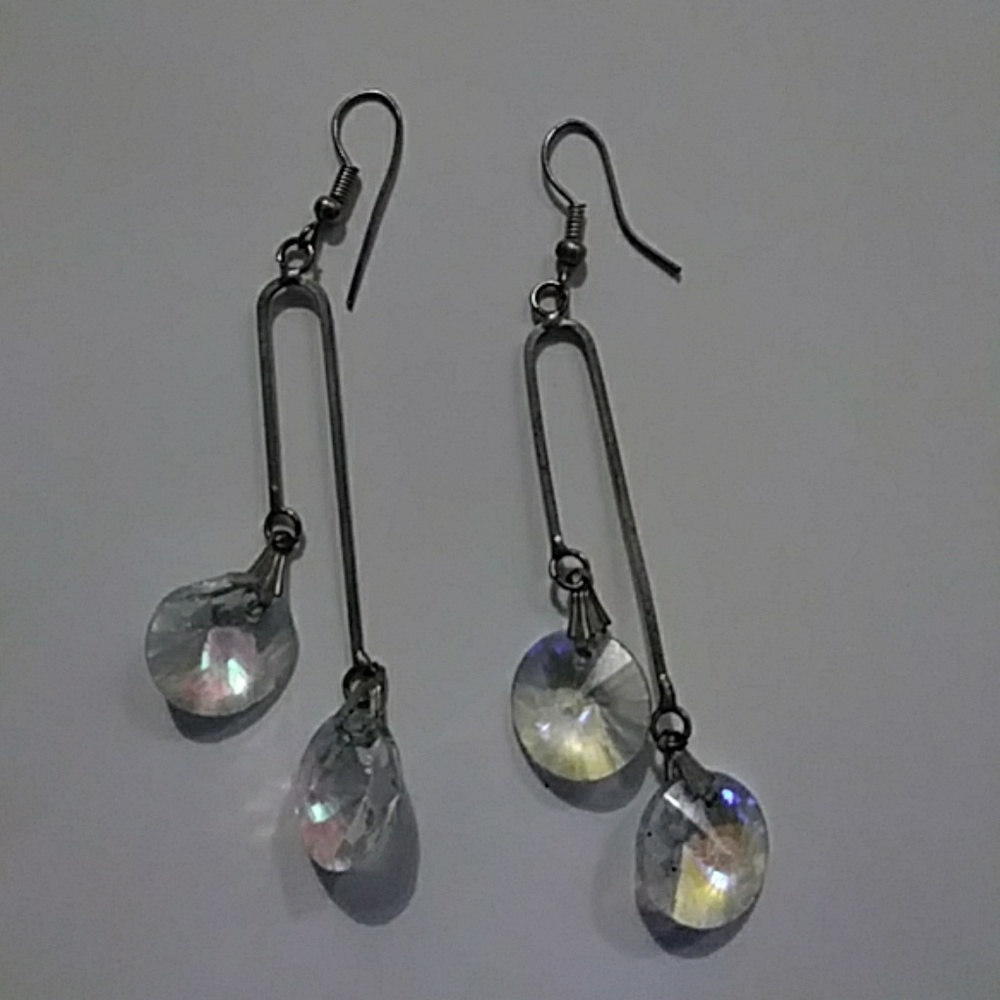 Super sparkled dangle earrings