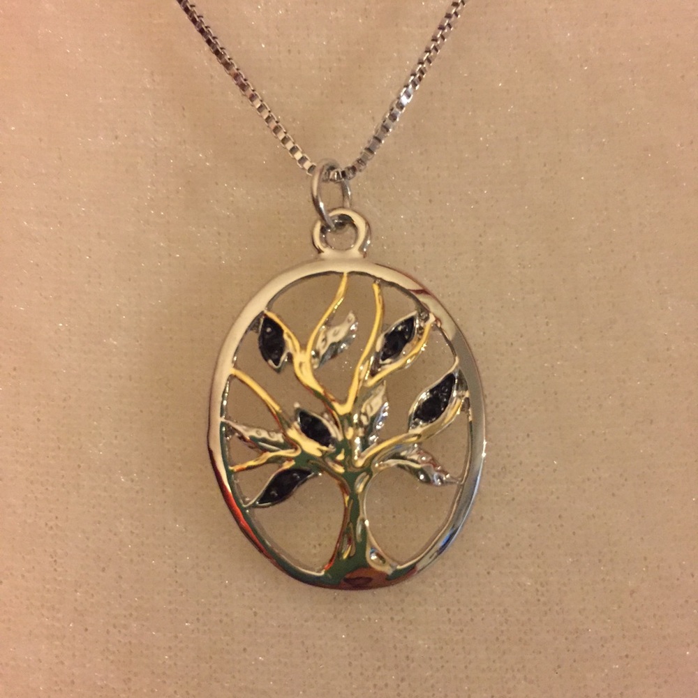 BOGO Tree of life pendant necklace, gold silver