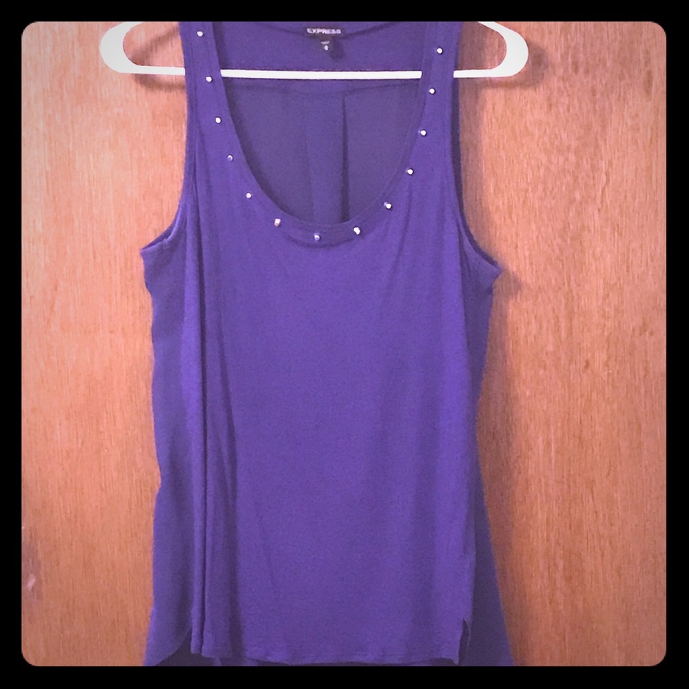 Express purple tank top
