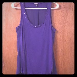 Express purple tank top