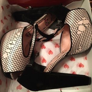 Babydoll Peep-Toe Heels