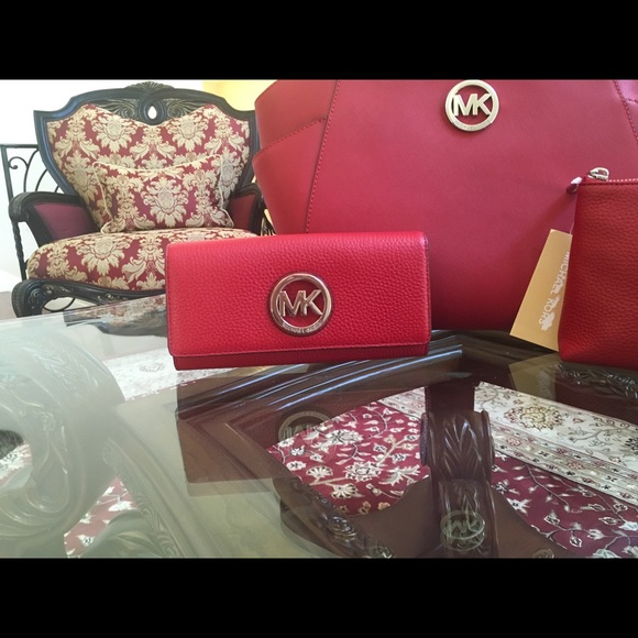 Authentic Michael kors handbag+wallet+travel case - Picture 2 of 8