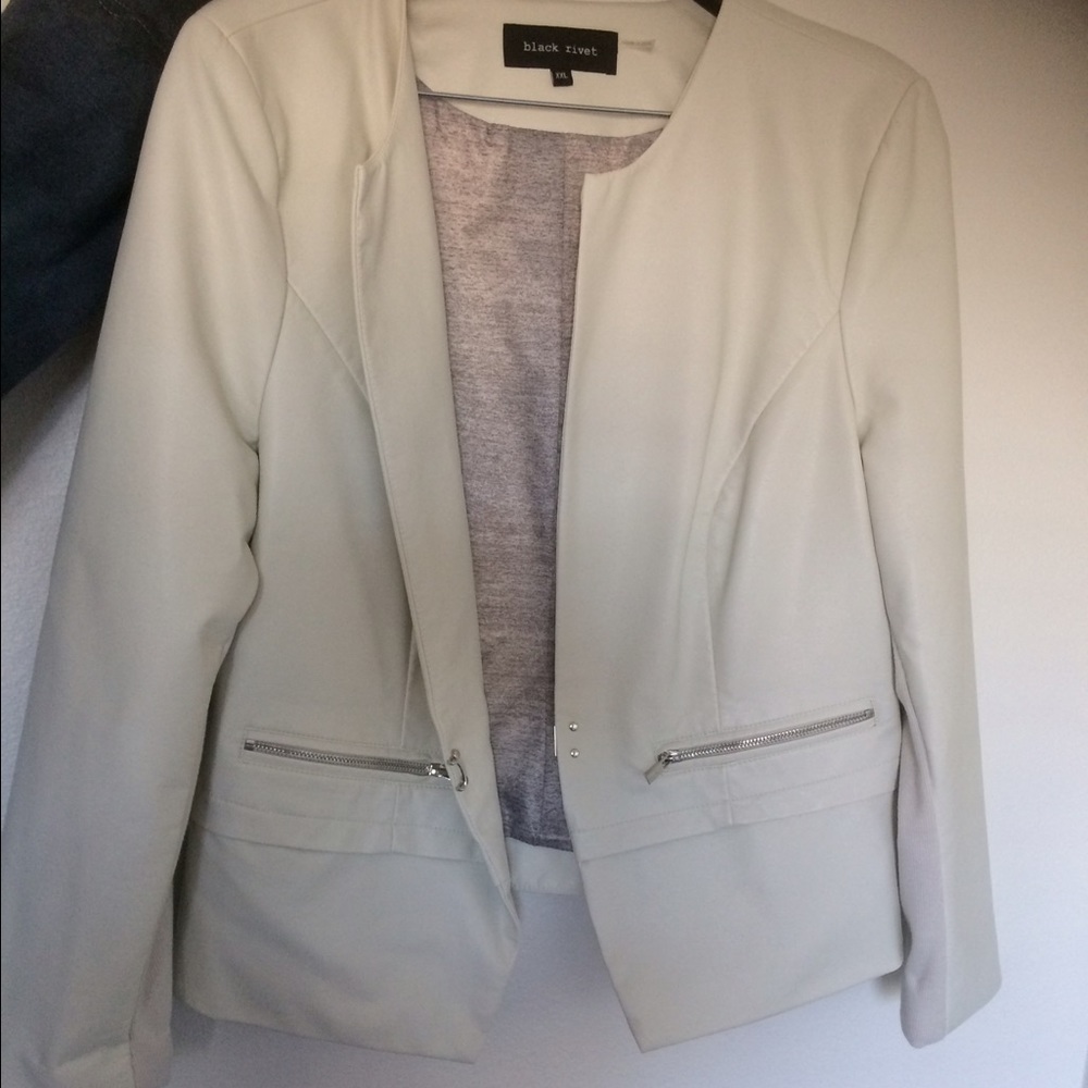 Faux leather jacket