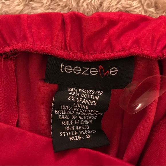 Red Silky Semi-Formal Dress - Picture 5 of 5