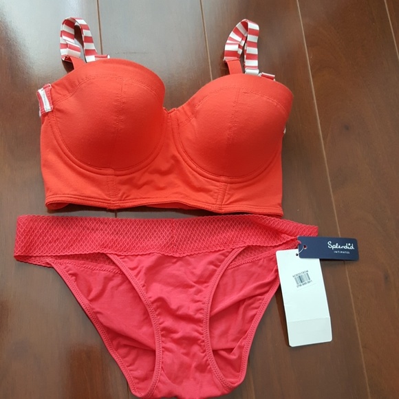 Splendid bustier corset bra & panties 32B/ XS - Picture 6 of 8