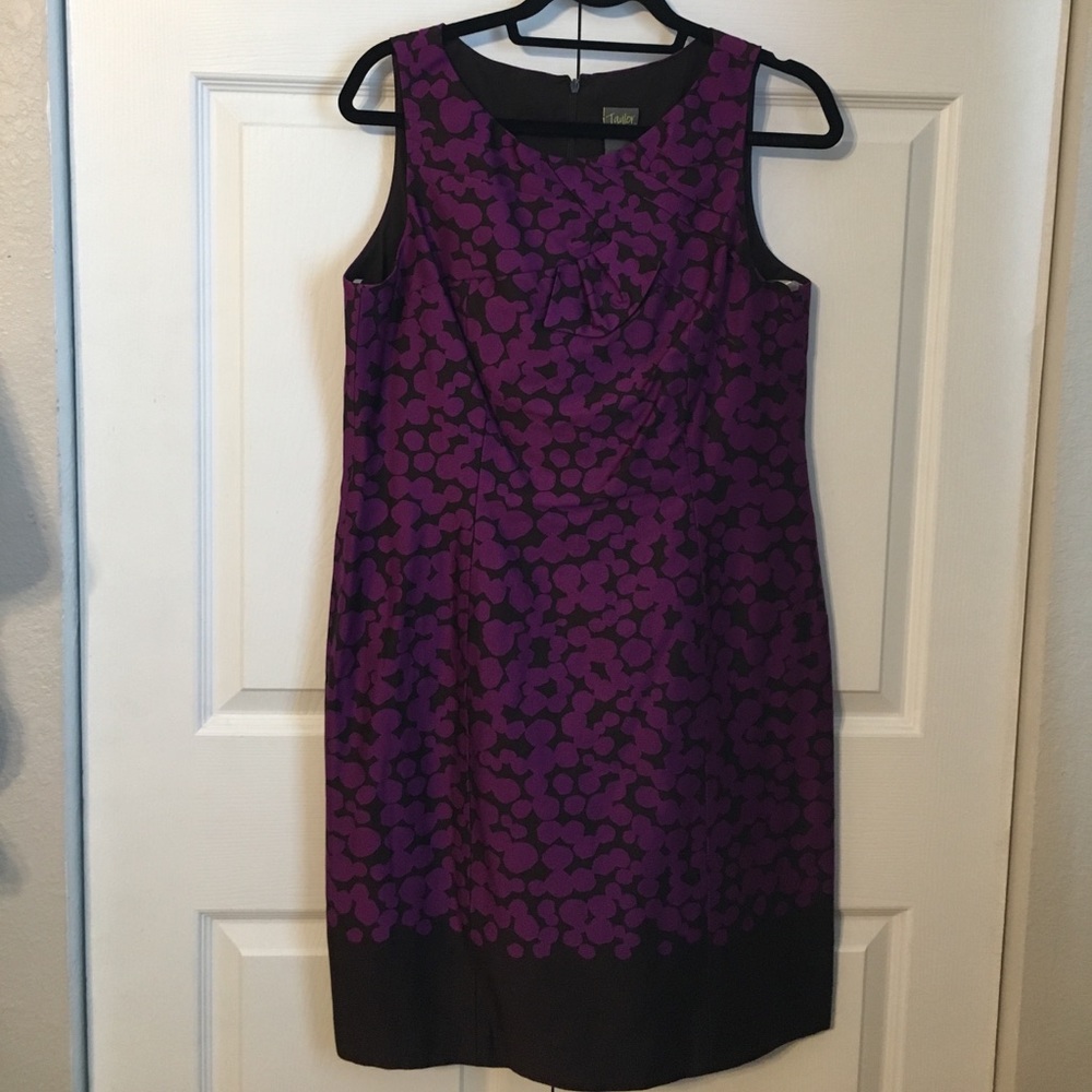 Brown and purple dress