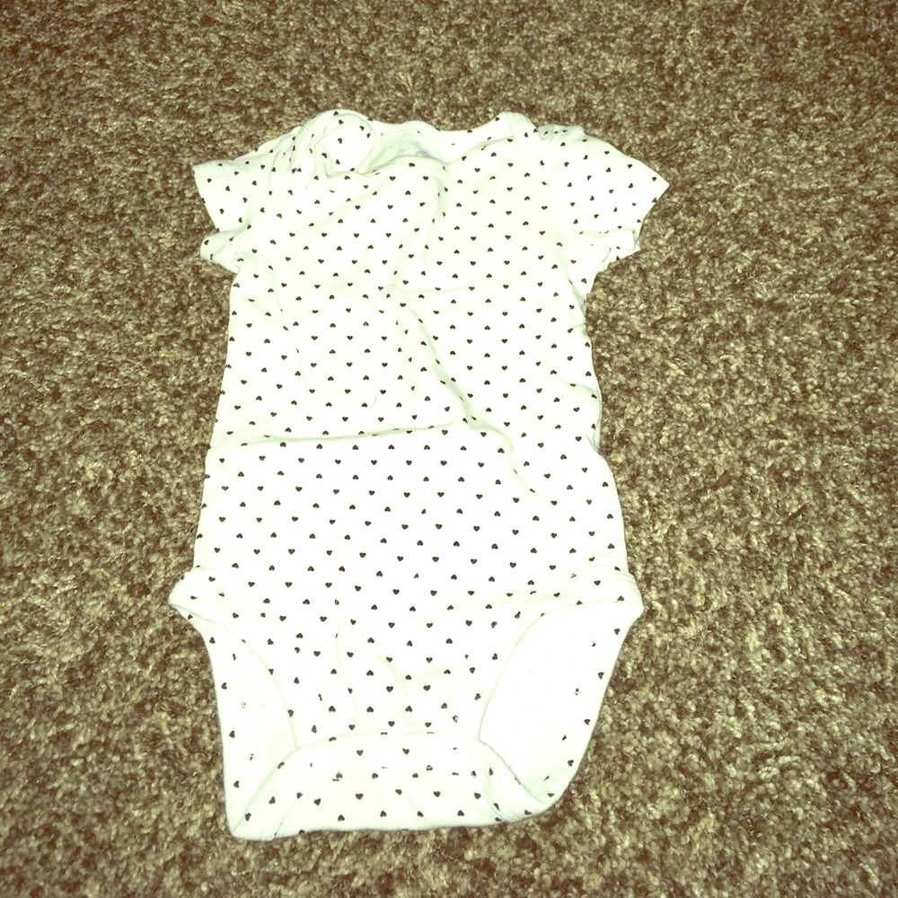Babies white with black hearts