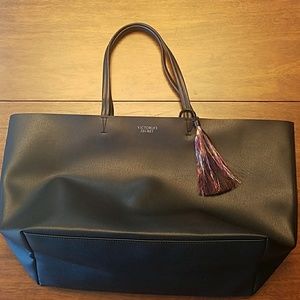 Large faux leather bag
