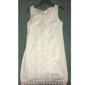 Lilly Pulitzer Inspired White Shift Dress