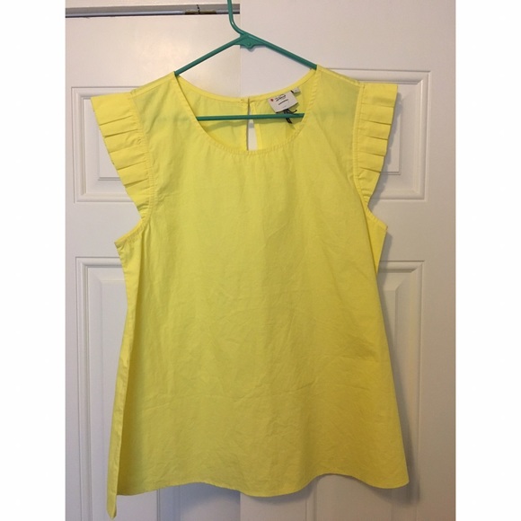 Anthropologie- HD in Paris Ruffle Poplin Top M - Picture 2 of 5