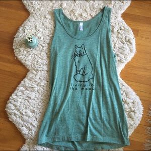 Living In The Meow yoga tank 😻