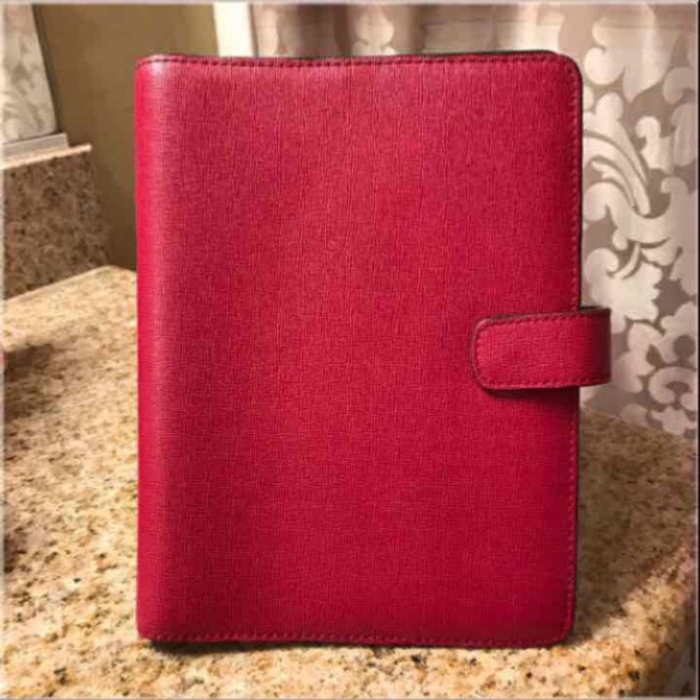 Coach Leather Red Agenda/Planner