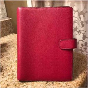 Coach Leather Red Agenda/Planner
