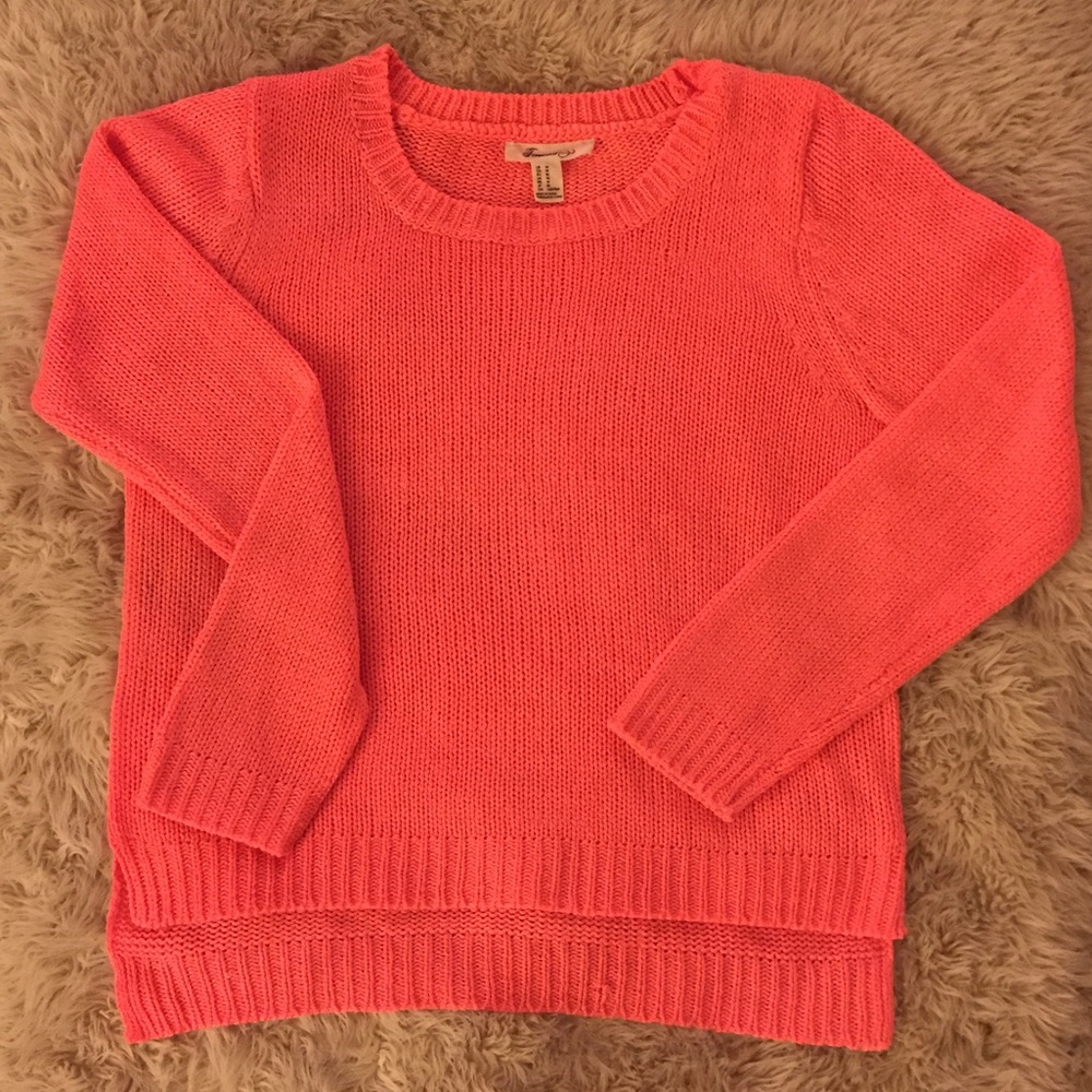 💜 Forever 21 Neon Salmon Sweater