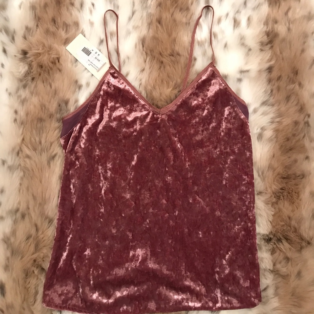 Dusty Rose Velvet Tank (Dance & Marvel)
