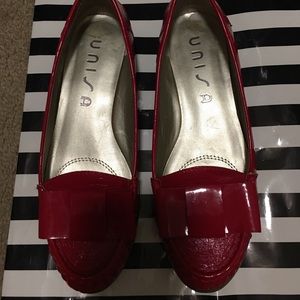 Unisa Red Patent Loafers Really Cute-Price Drop