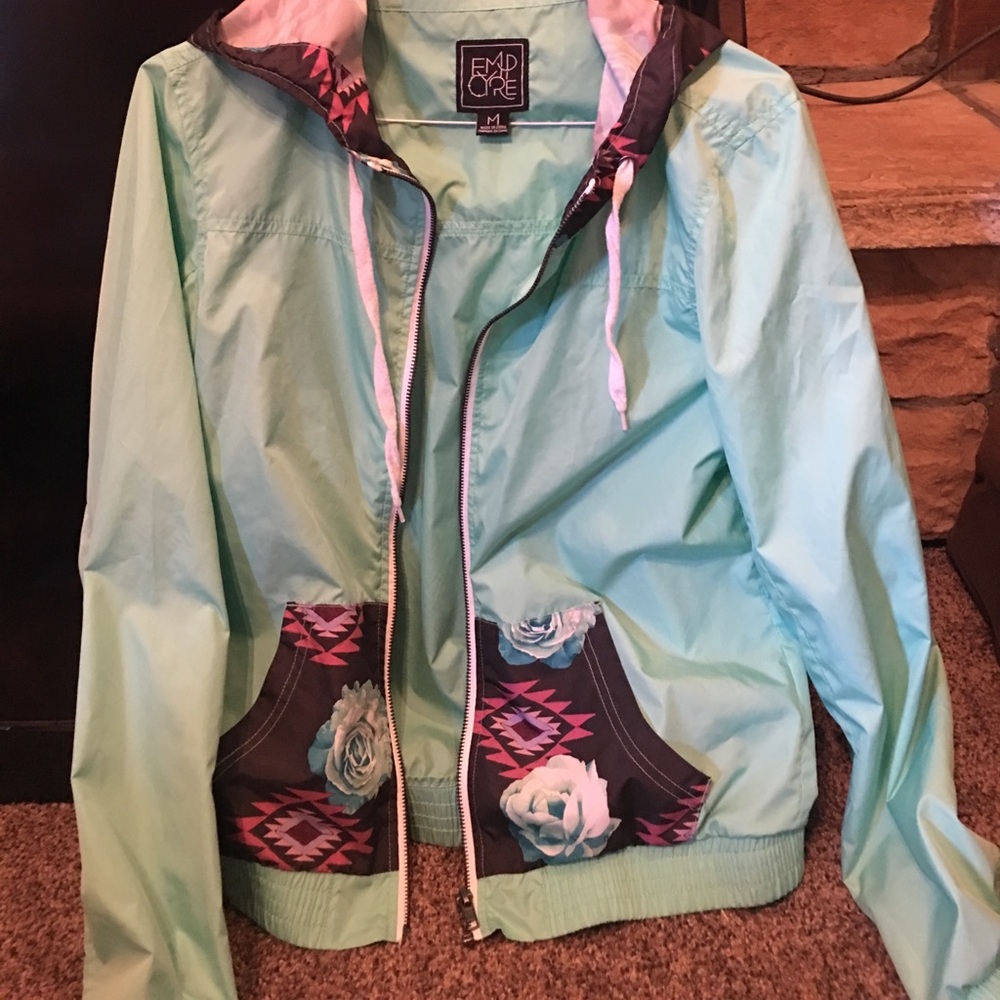 Zumies - girls light weight rain jacket with hood