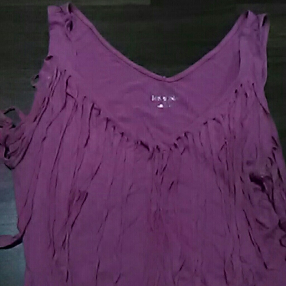 Pink tassled tanktop