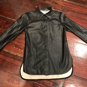 Sportmax leather button down