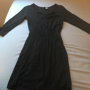 Black Cinch Waist Dress