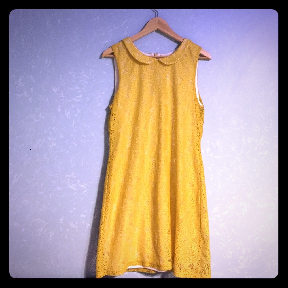Vintage Style Mustard Dress