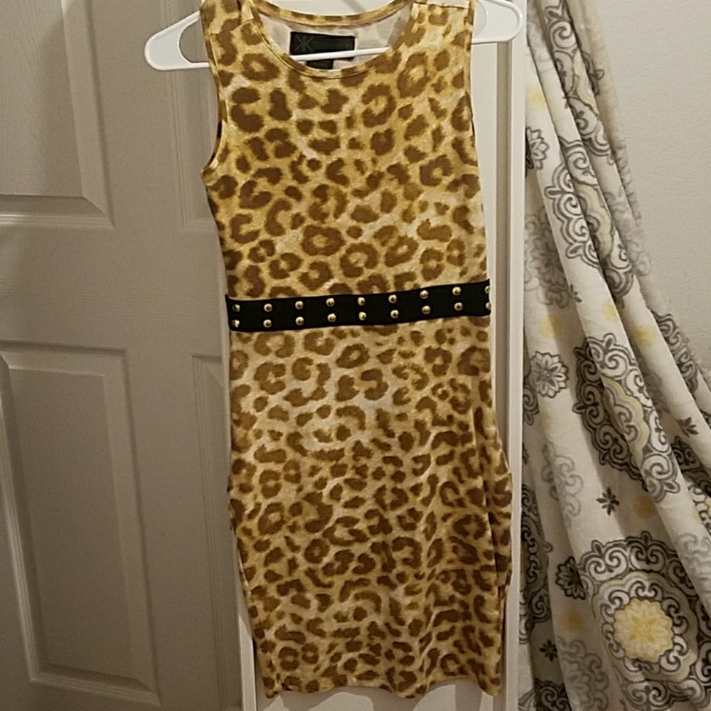 Kardashian Kollection leopard dress