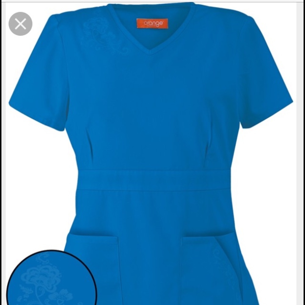 Koi Orange Standard Hermosa Scrub Top