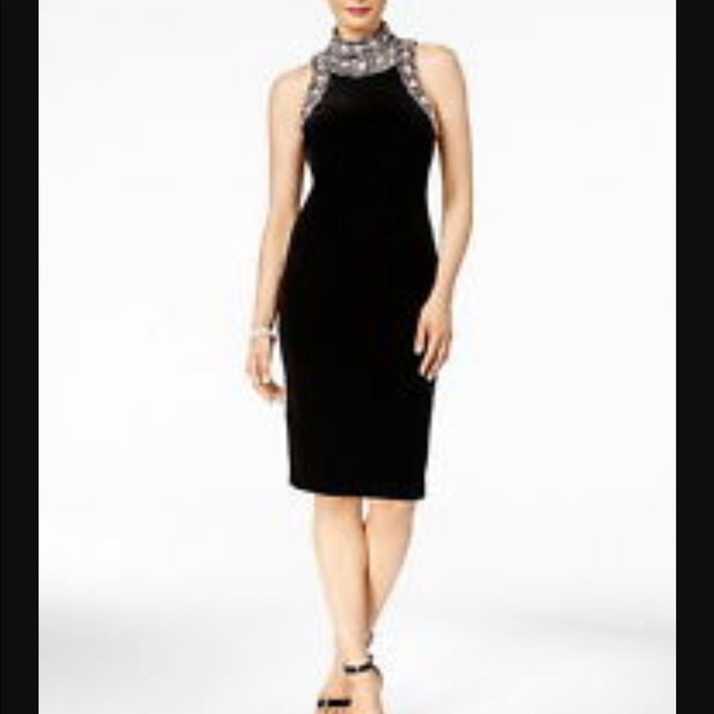 Bday dress / wedding dress/ embellished neck dress