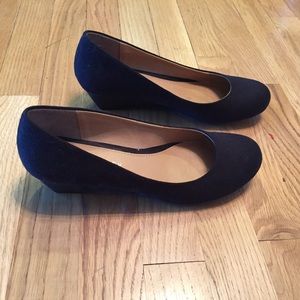 Black flats worn once