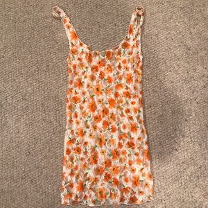 Intimately Free People Orange Flower Lace Tank