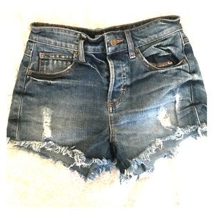 Guess? High-Waisted Jean Shorts
