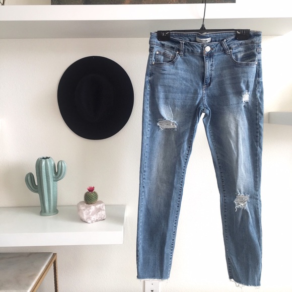 refuge Pants - 🌻 Distressed Skinny Jeans Frayed Hem 🌻