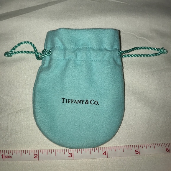 TIFFANY & CO cinch closure double pocket pouch - Picture 2 of 5